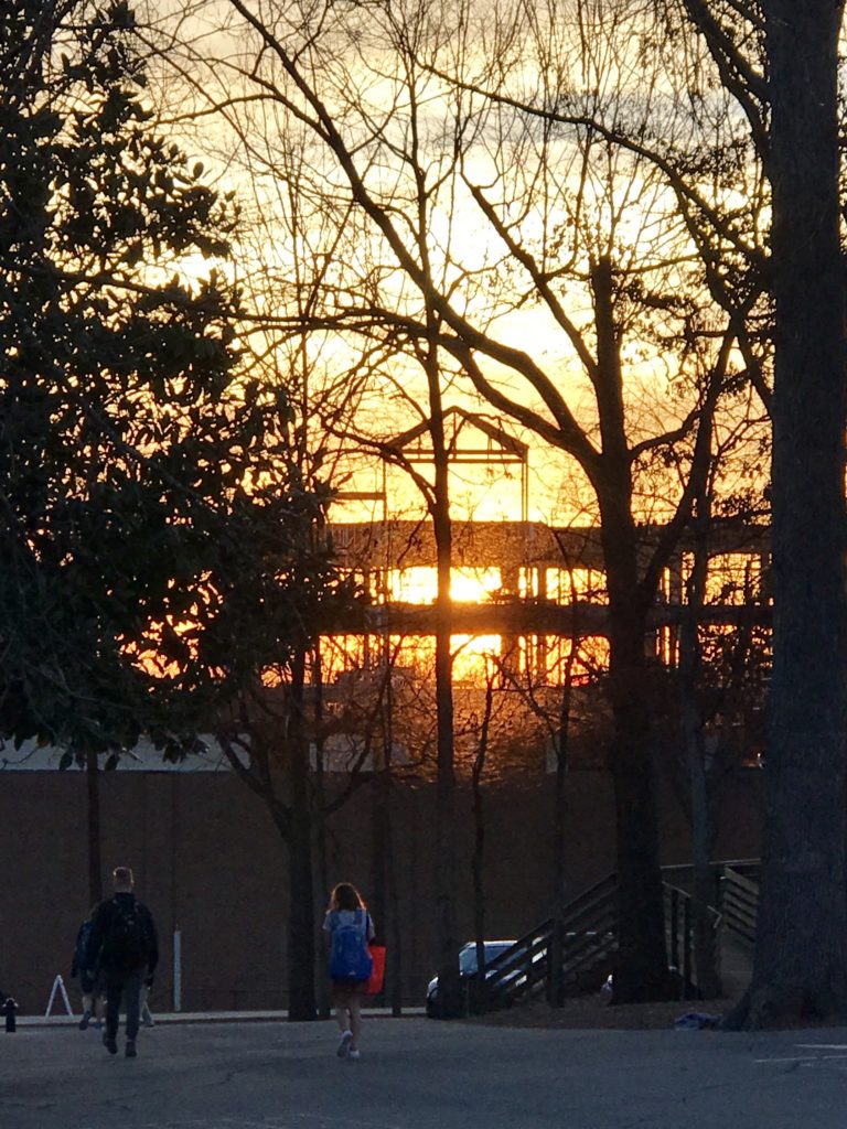 Walking on campus and watching the sun rise as the new building rises is a reminder of the bright future and commitment of PD to being on the cutting edge of education.